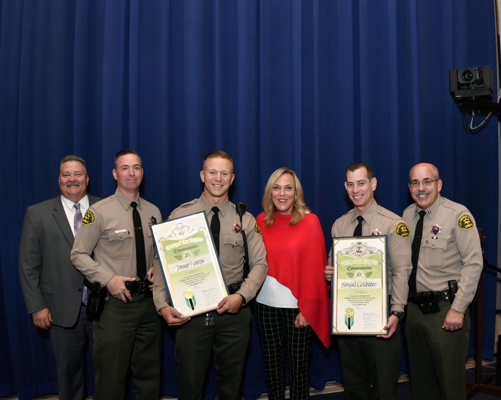 Barger honors Lancaster sheriff's deputies for going above and beyond
