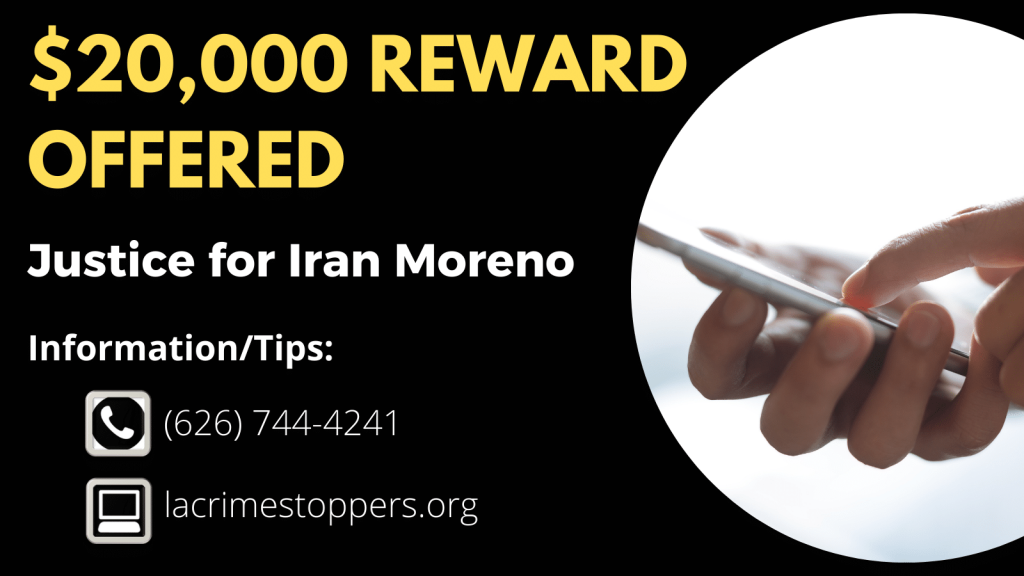 L.A. County Supervisor Kathryn Barger Offers $20,000 Reward for Information about the Murder of Iran Moreno