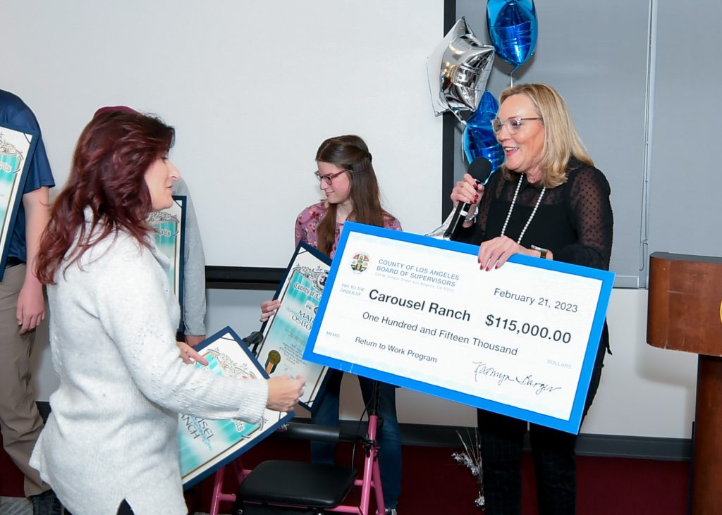 Supervisor Barger Gives $115K to Support Job Training for Young Adults with Special Needs