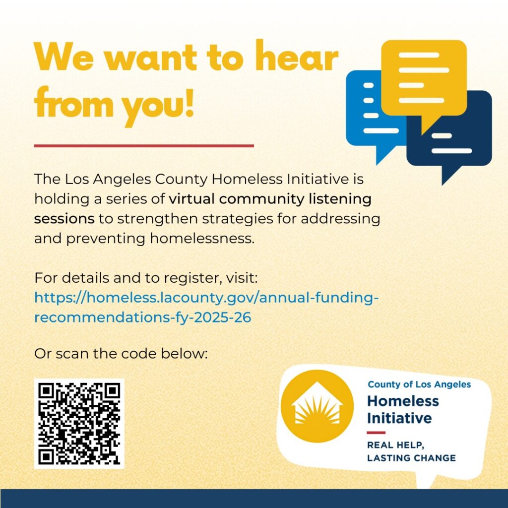 Barger Spotlights Opportunity for Community Input on L.A. County Homelessness Spending