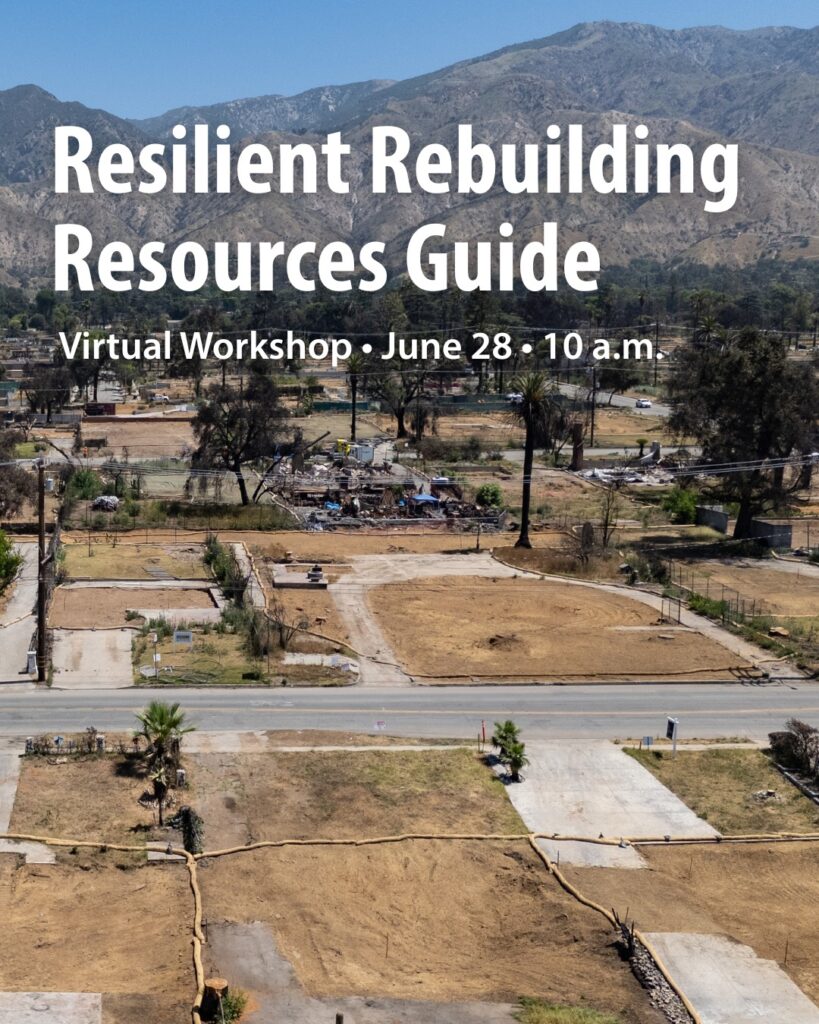 Barger Spotlights “Resilient Rebuilding” Virtual Workshop for L.A. Wildfire Survivors