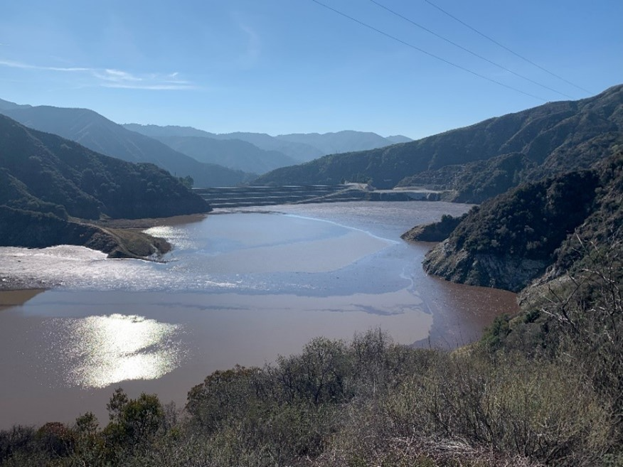 Powerful winter storms brought tons of sediment and debris into the San Gabriel Reservoir following the 2024 Bridge Fire.