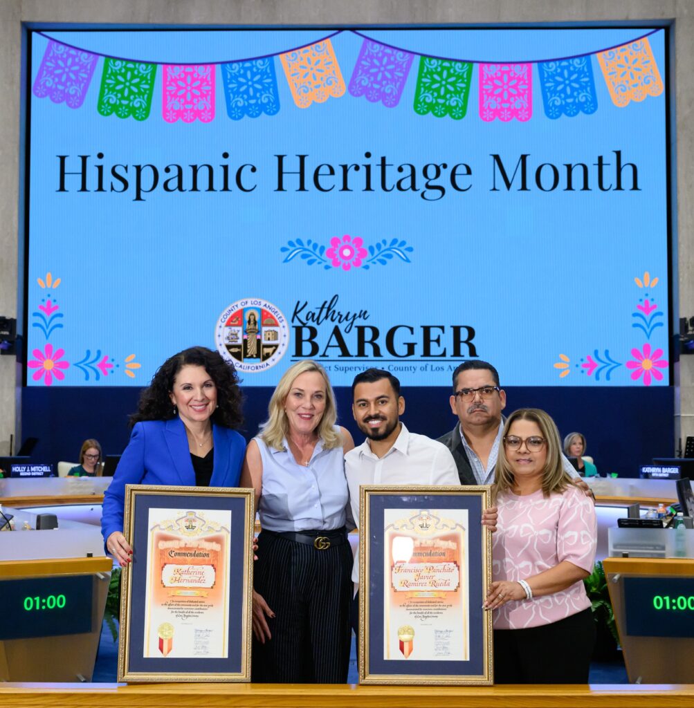 Supervisor Kathryn Barger Honors Two Latino Community Leaders for Hispanic Heritage Month