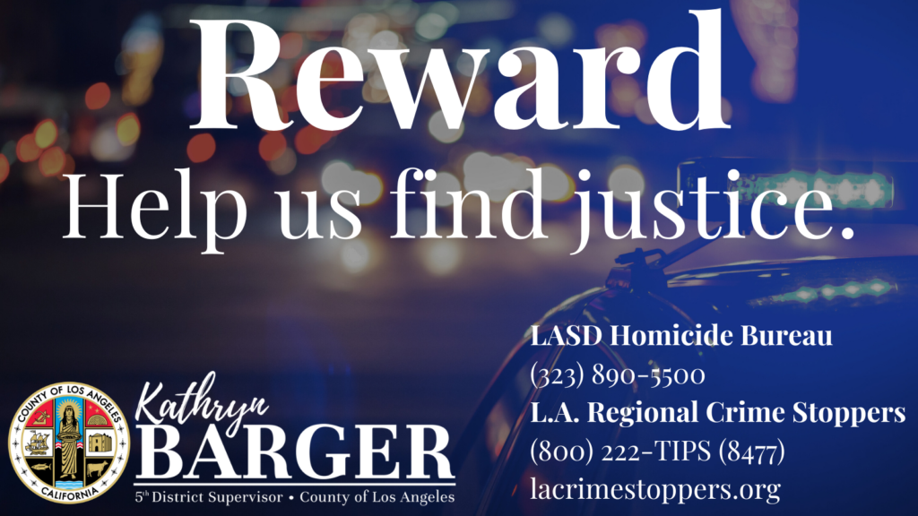 Supervisor Kathryn Barger Secures Unanimous Board Support for $20,000 Reward in Lancaster Murder of Isaiah Vallejo